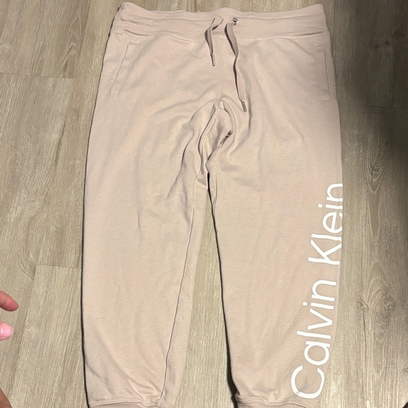 Calvin Klein Beige Joggers - Picture 1 of 2
